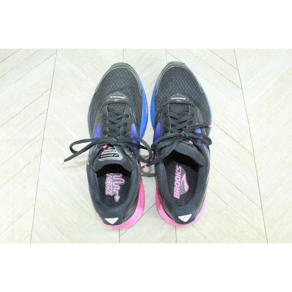 BROOKS Launch 4 B 066 Black Nylon Lace Up Running Shoes Size 9 M (B) - Picture 7 of 9